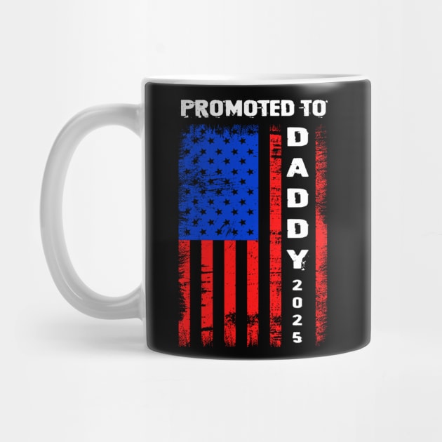 Patriotic Mens Promoted To Daddy Est 2024 First Time Dad Gift For Men Father day by Patch Things All